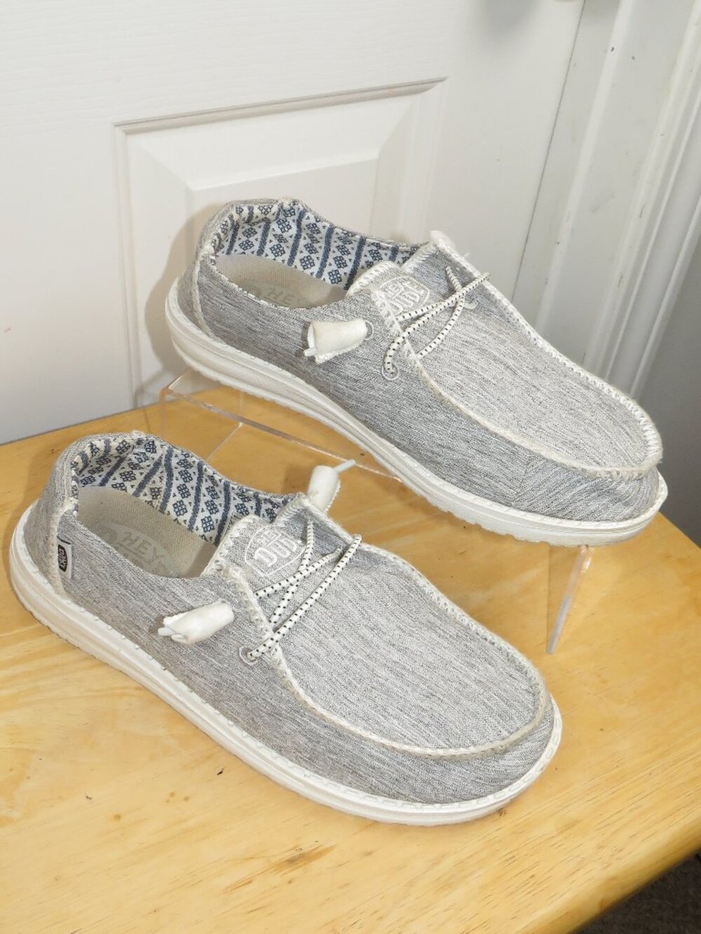 Hey Dude Women's Wendy Boho Stitch in White Melange Size 7